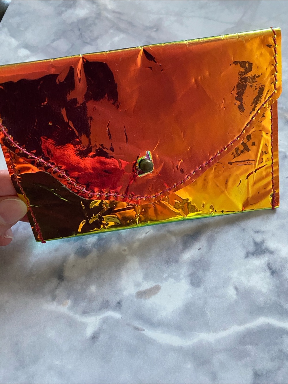 Free add on: holographic coin/card purse